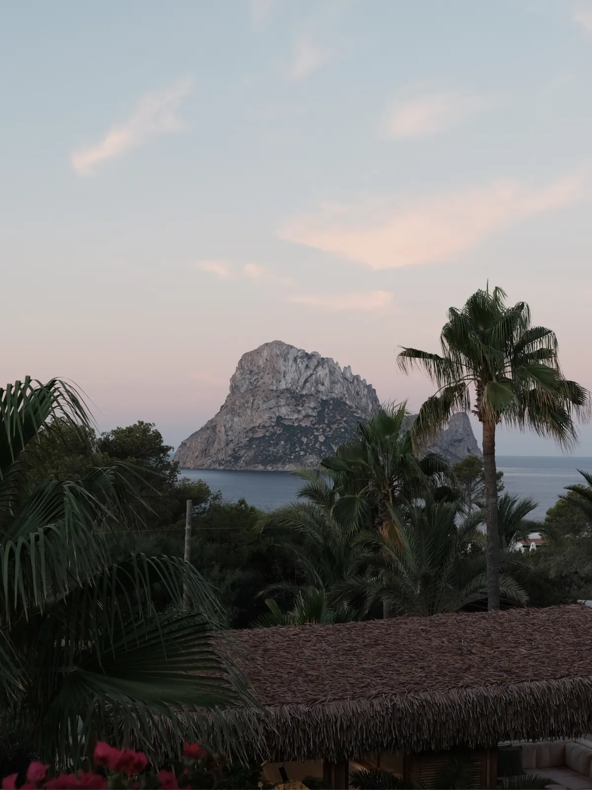 Petunia, a hotel on Ibiza facing Es Vedrà.